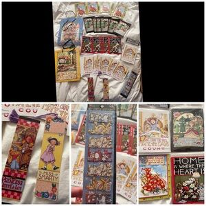 Mary Engelberit Colorful Assorted Bookmarks, gift bags and Cards Set Lot.